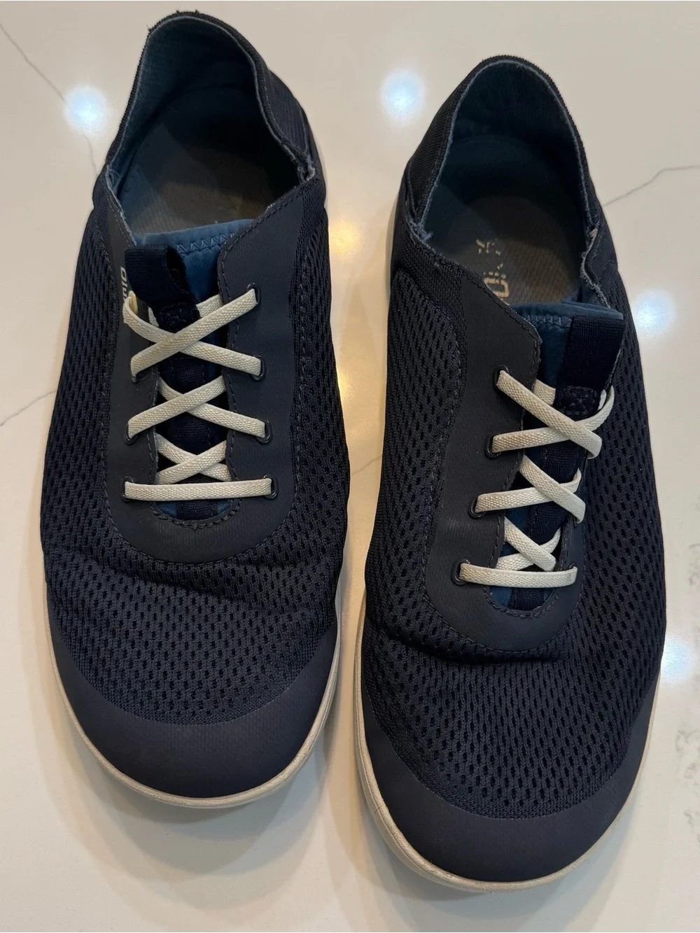 OluKai Moku Pae Boat Shoes Men’s 11 Trench Blue Slip On Casual Loafers Comfort